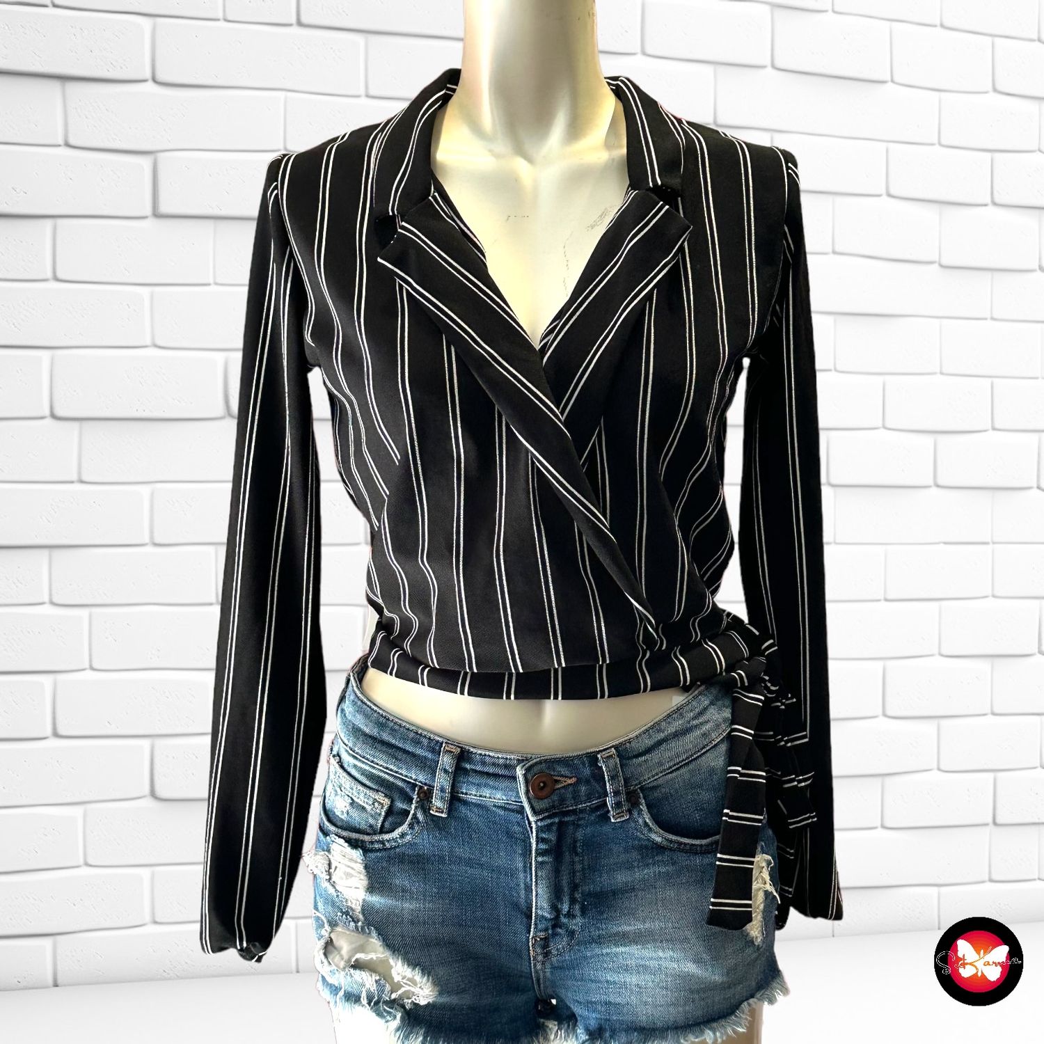 Blusa cruzada JENNYFER Talla XS