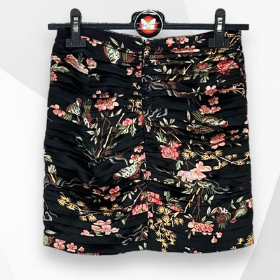 **SALES** Falda corta con drapeado MANGO Talla XS