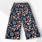 Pantalón sueltito recto estampado flores CORTEFIEL Talla L