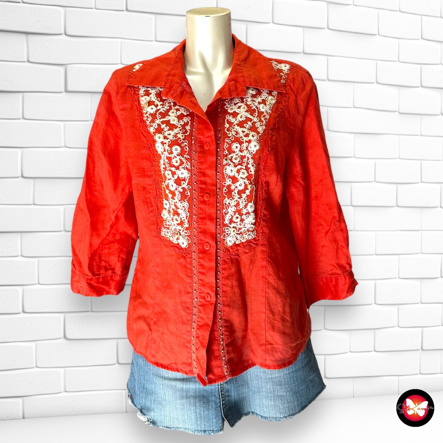 Camisa de media manga MICHEL BUSTOS Talla 42
