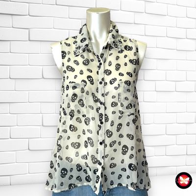 **SALES** Camisa sin mangas con calaveras CLODIE Talla M