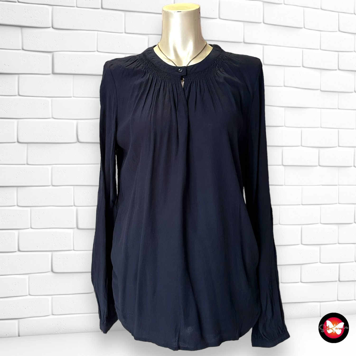 Blusa de manga larga y cuello cerrado ESPRIT Talla 36/38