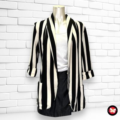 Blazer de media a rayas Talla S/M