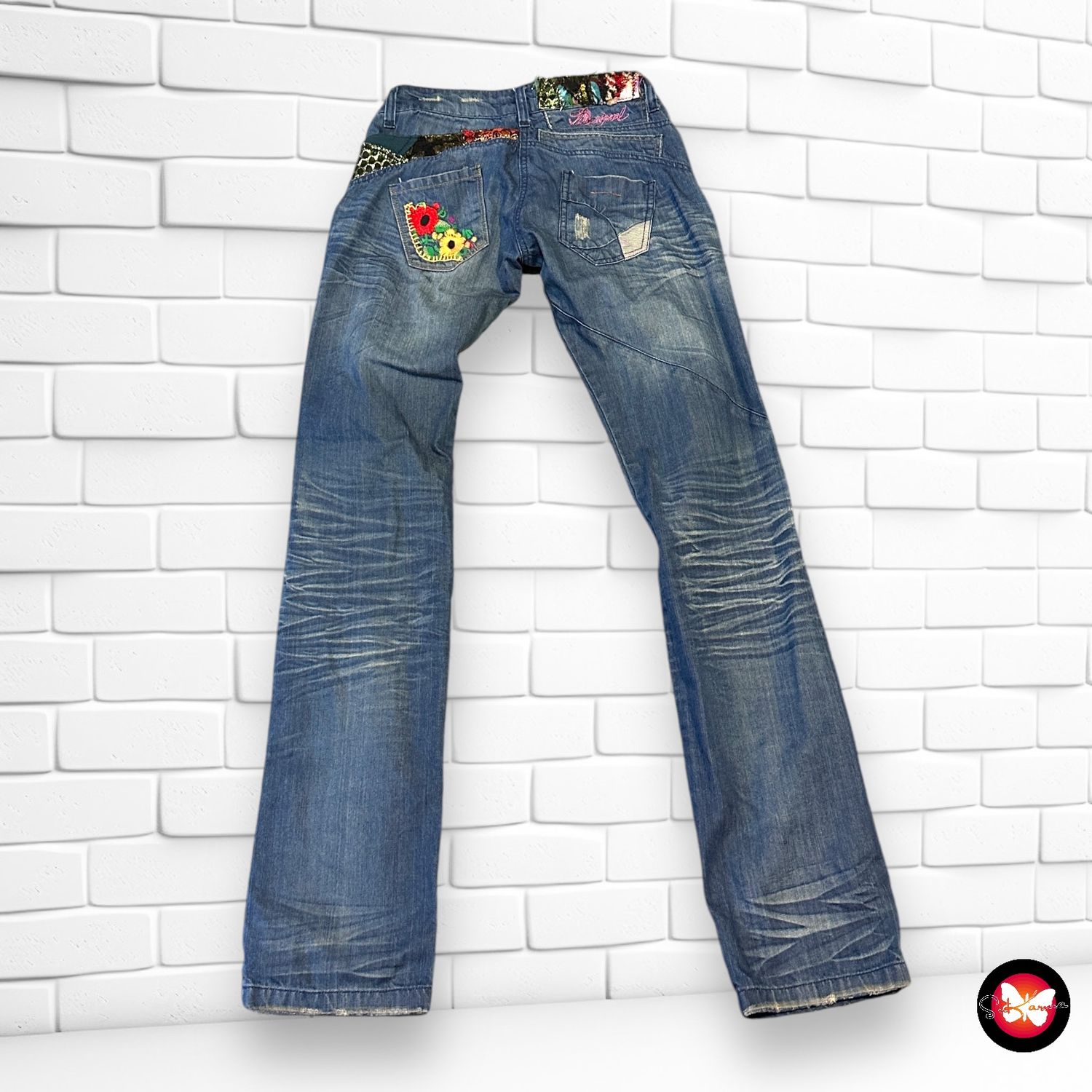 Pantalon vaquero desigual new arrivals