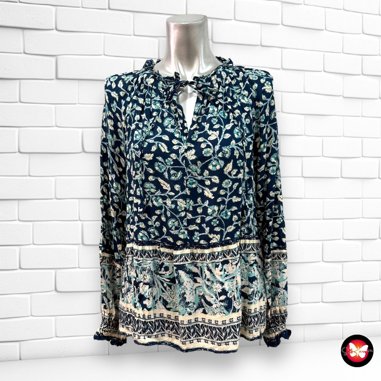 Blusa de manga larga SOUTHERN COTTON Talla S