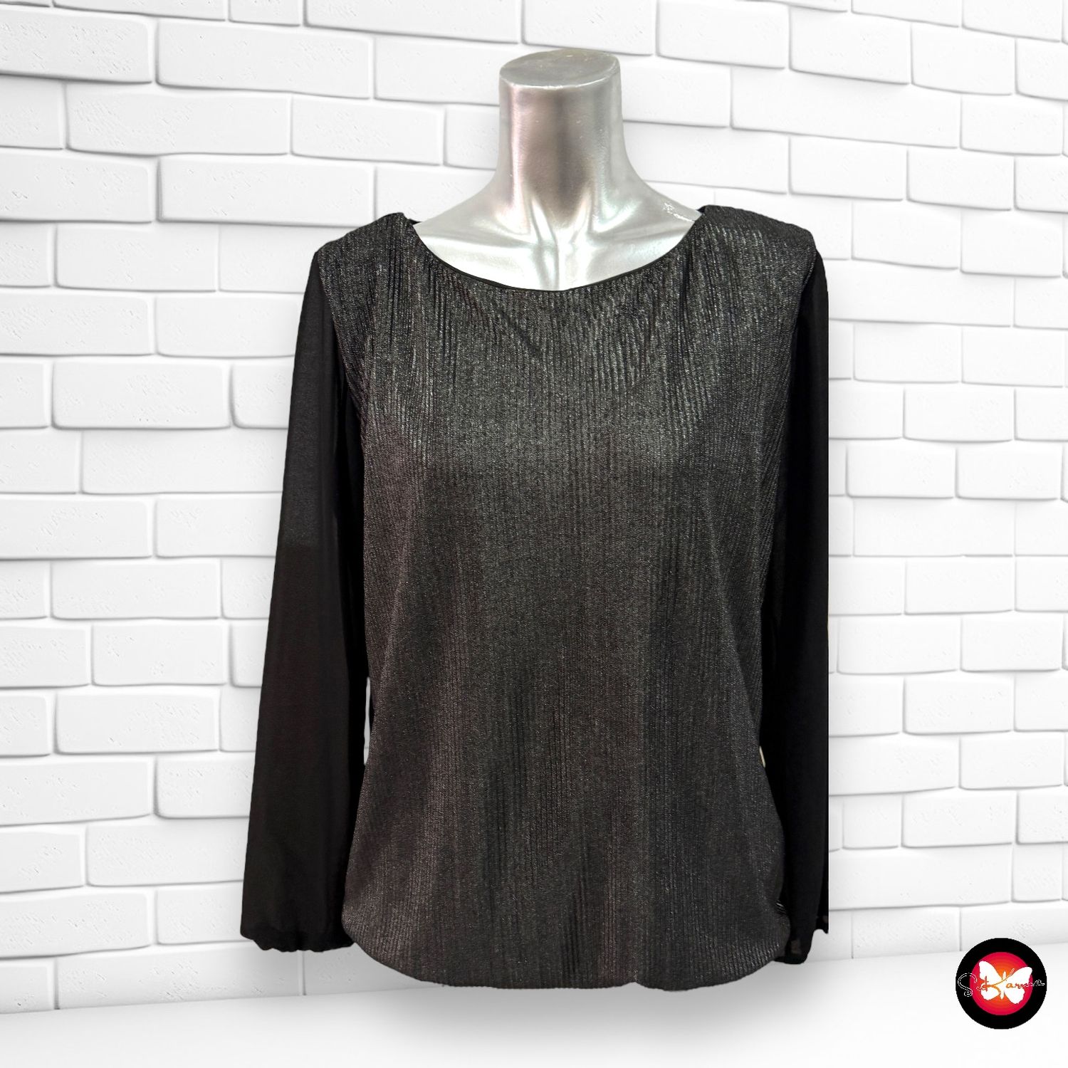 Blusa de manga larga con frente plisado VILA JOY Talla S