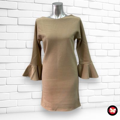 Vestido con mangas campana Talla S