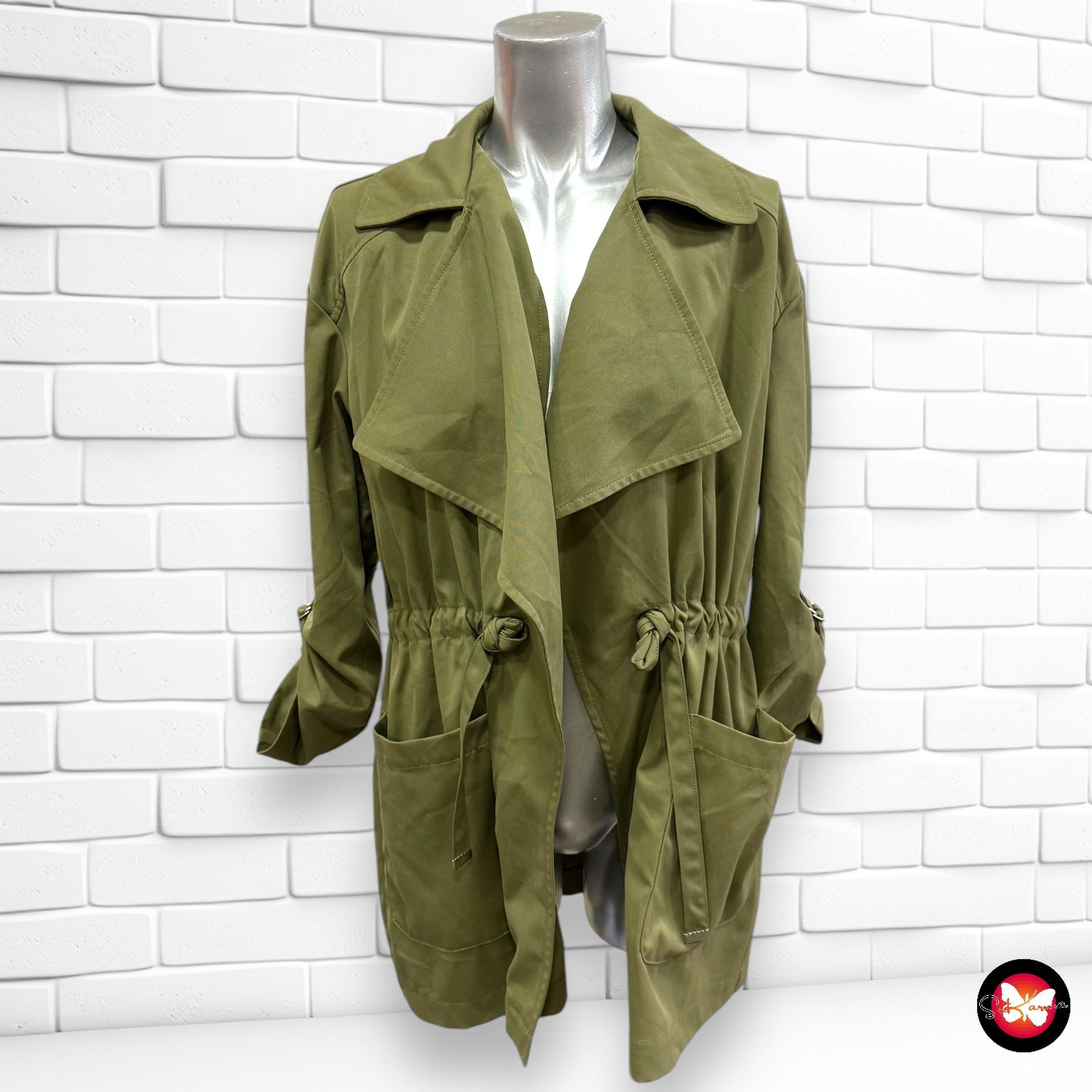 Chaqueta de entretiempo abierta STRADIVARIUS Talla S