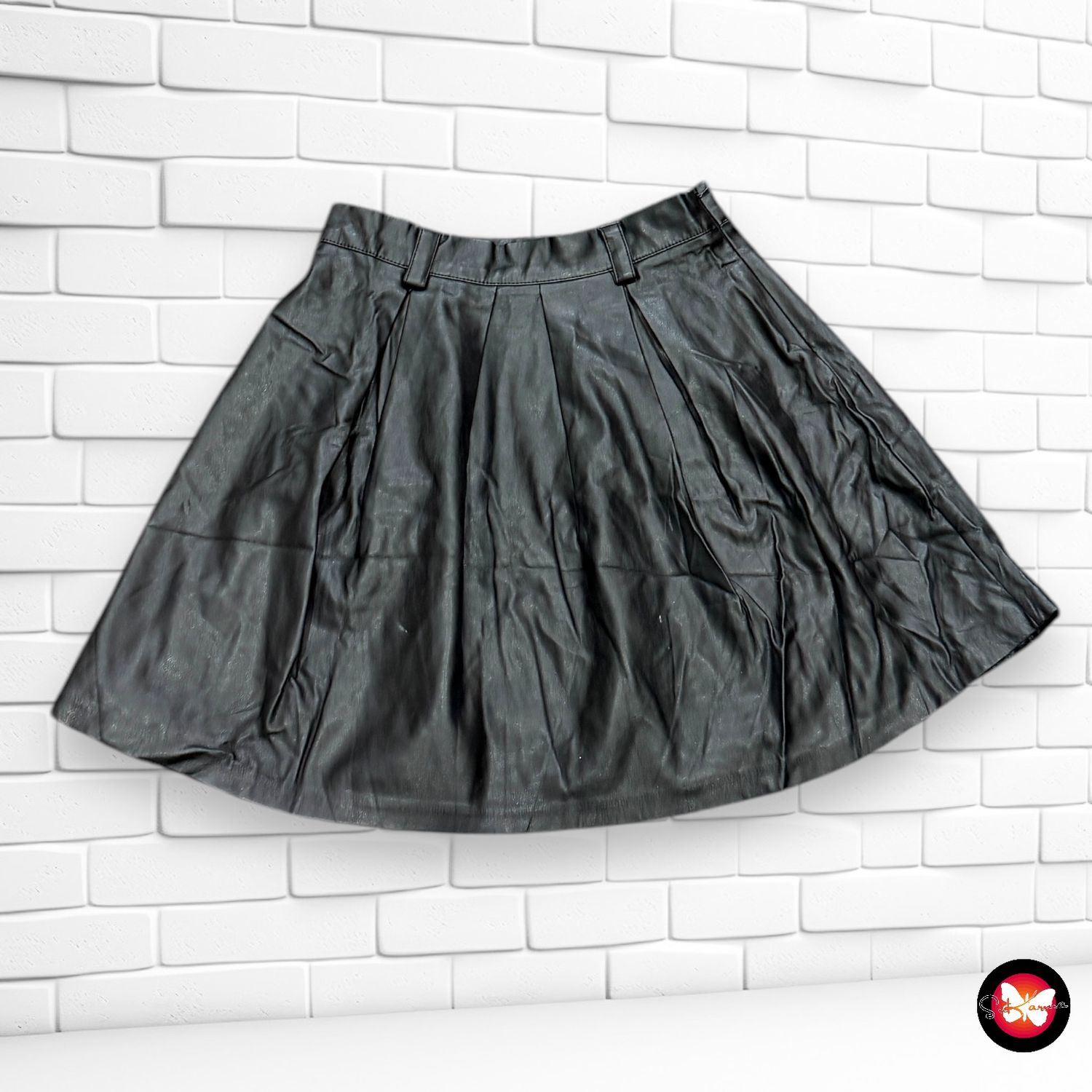 Falda de piel sintética SATEEN Talla M