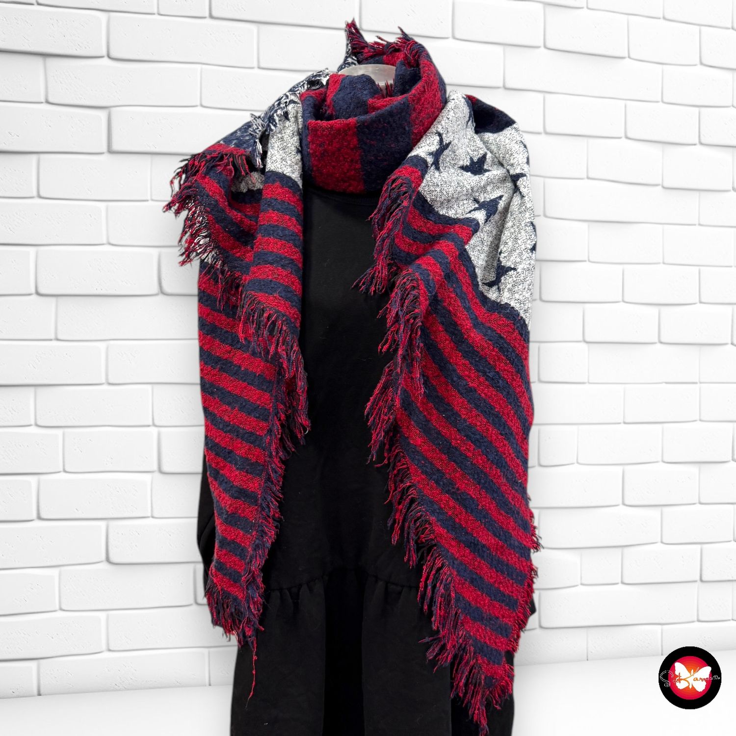 **SALES** MAXI Bufanda estampado estrellas