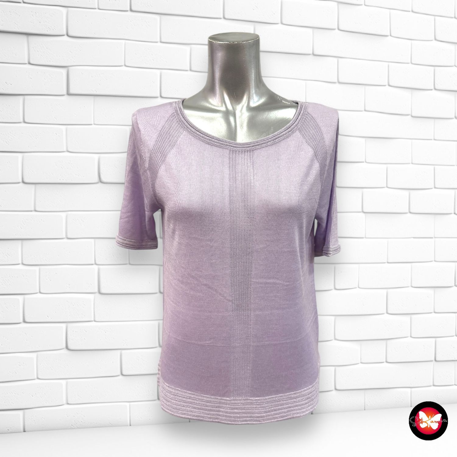 **SALES** Jersey de manga corta con lurex NEXT Talla 36