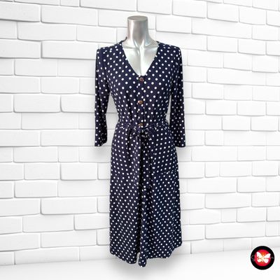 Vestido manga larga de lunares MONTEAU Talla L