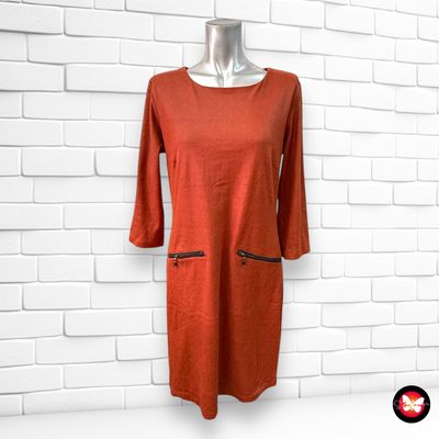 Vestido de manga larga de antelina ANGELLE MILAN Talla L