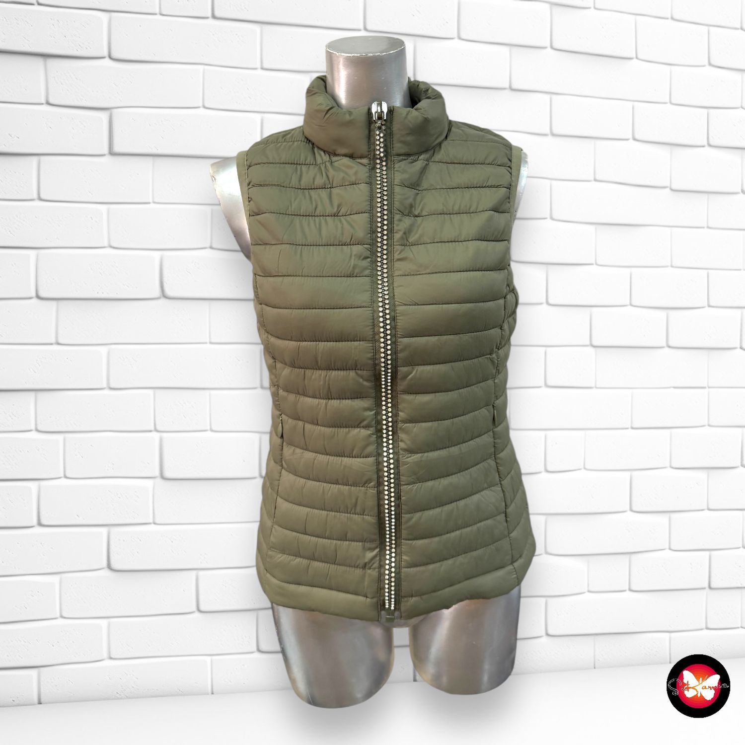 **SALES** Chaleco acolchado ultra ligero con brillo en la cremallera Talla S