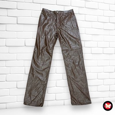 Pantalón de piel sintética ASOS DESIGN Talla L (W32L34)