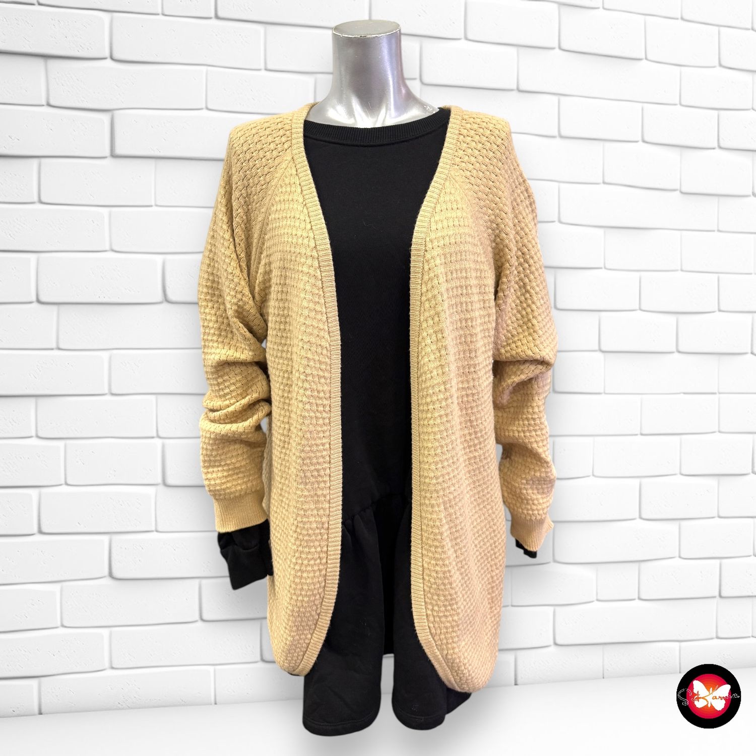Chaqueta de punto abierta Talla Única