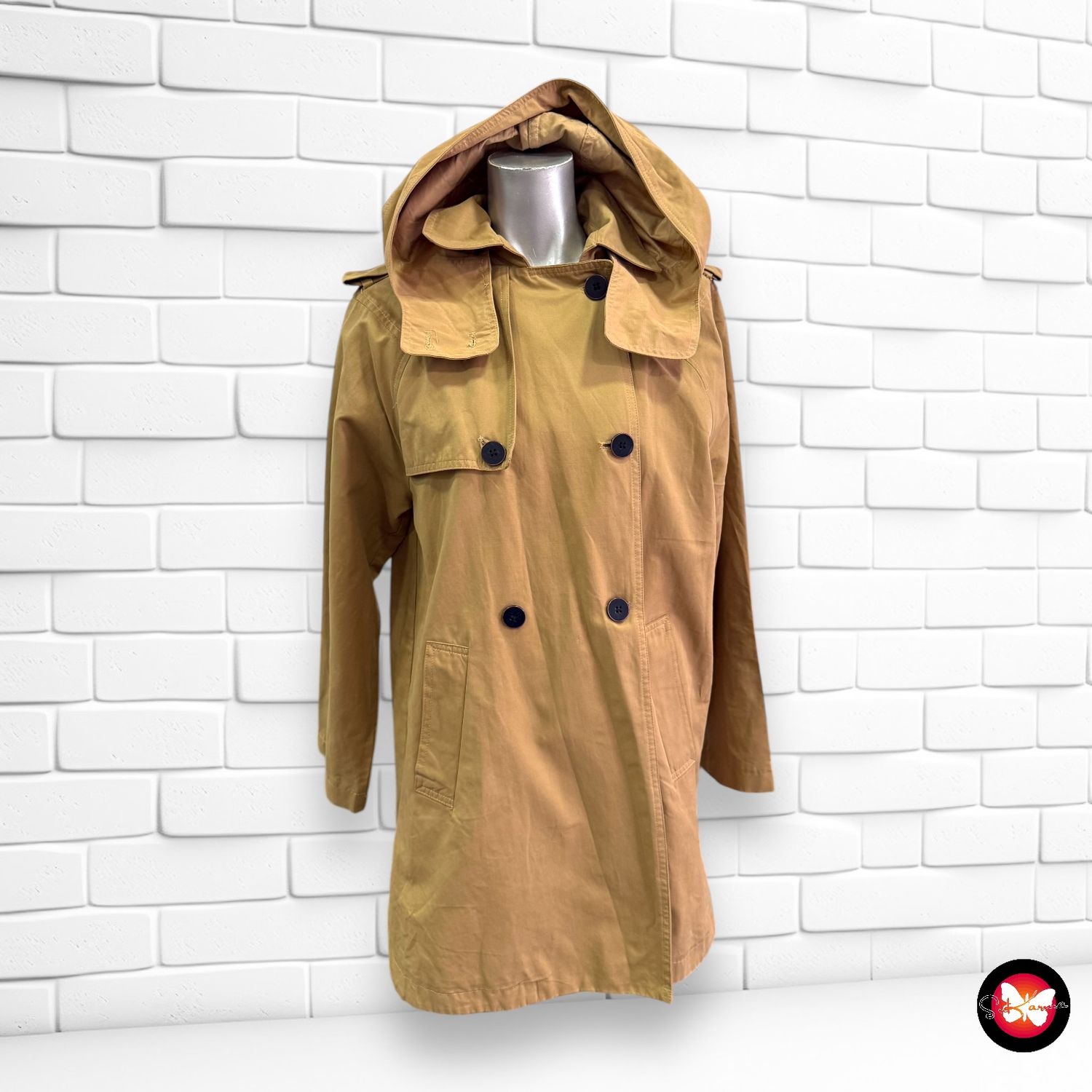 Gabardina con capucha ZARA Talla XS
