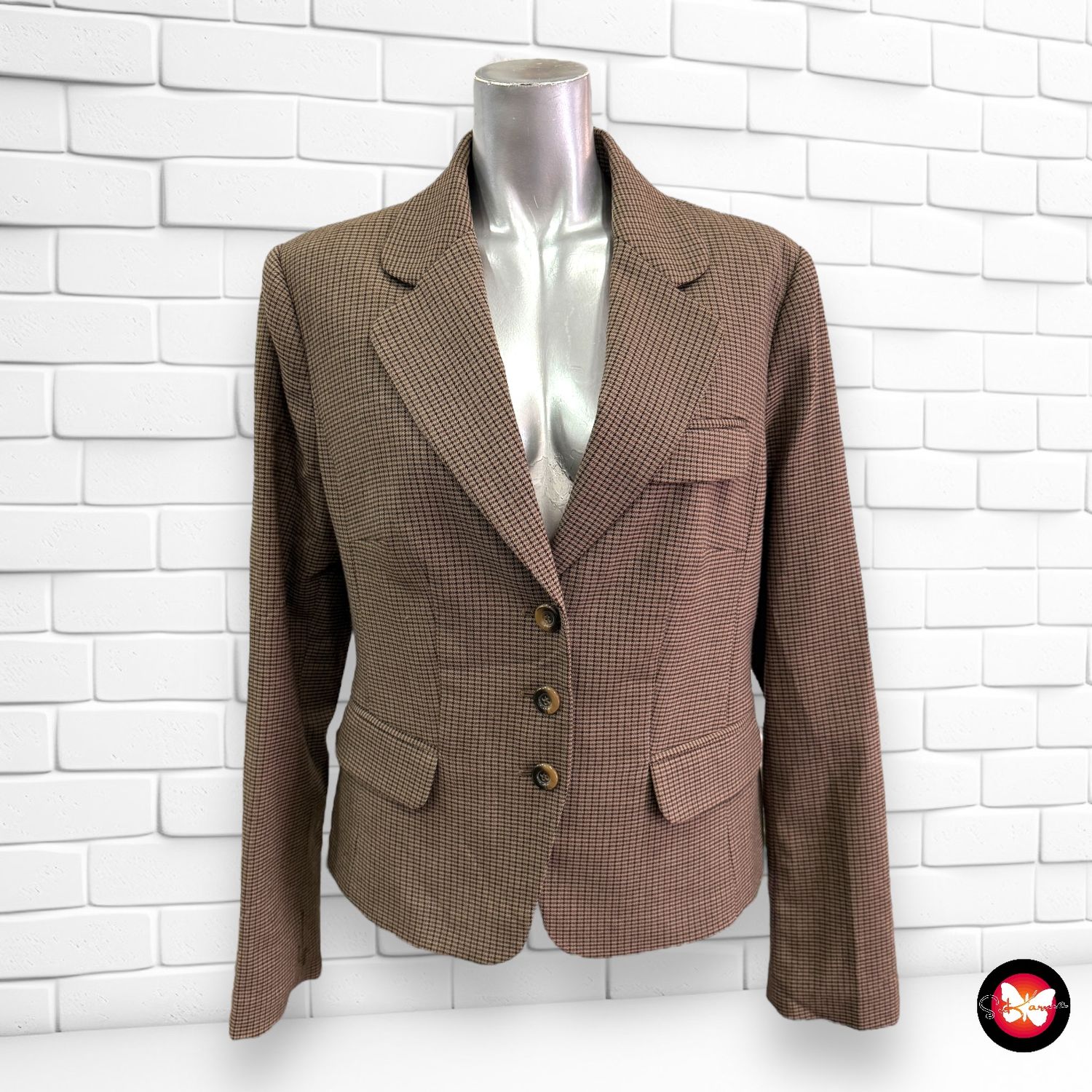 Blazer de cuadritos H&amp;M Talla 42
