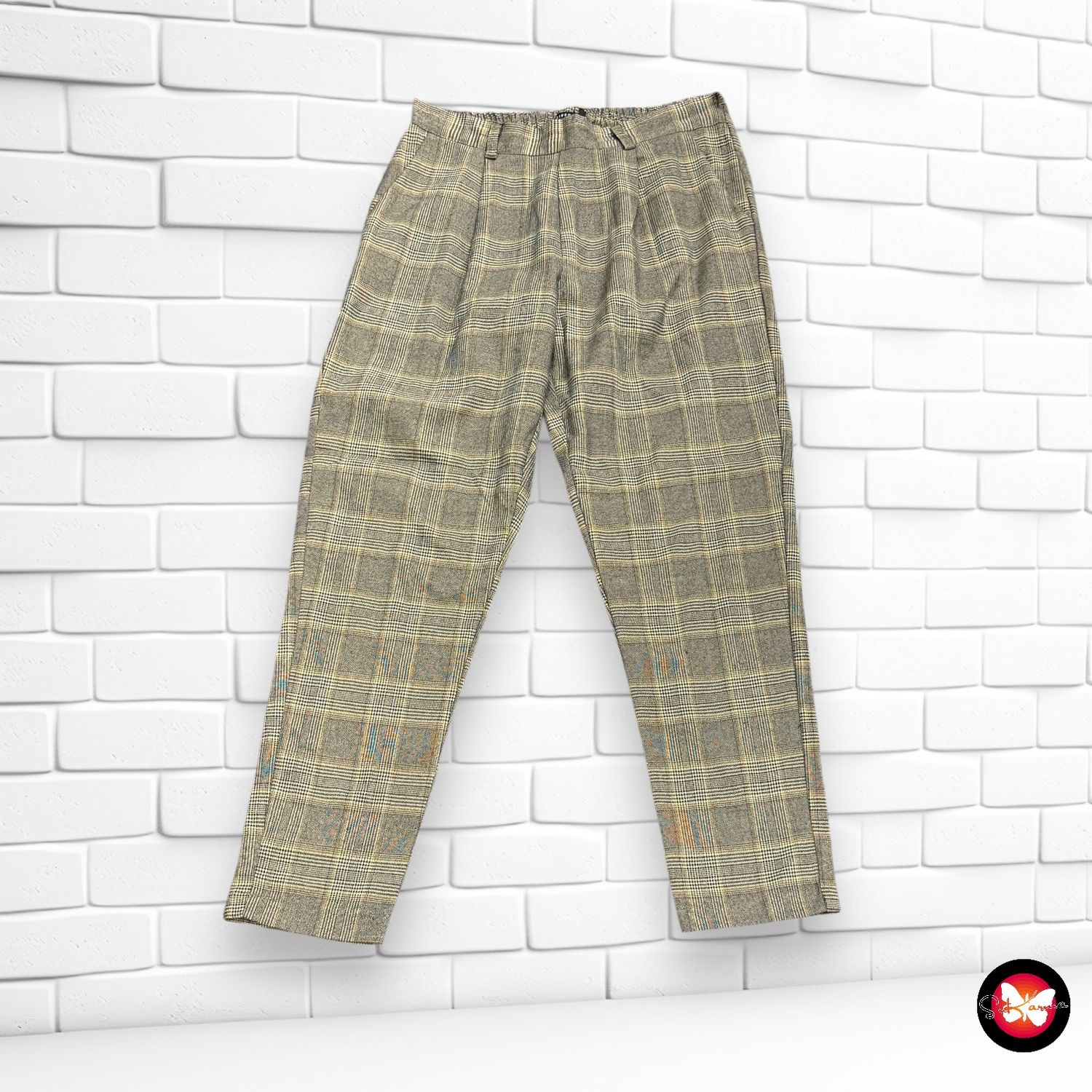 Pantalón de vestir de cuadros TIFFOSI Talla M