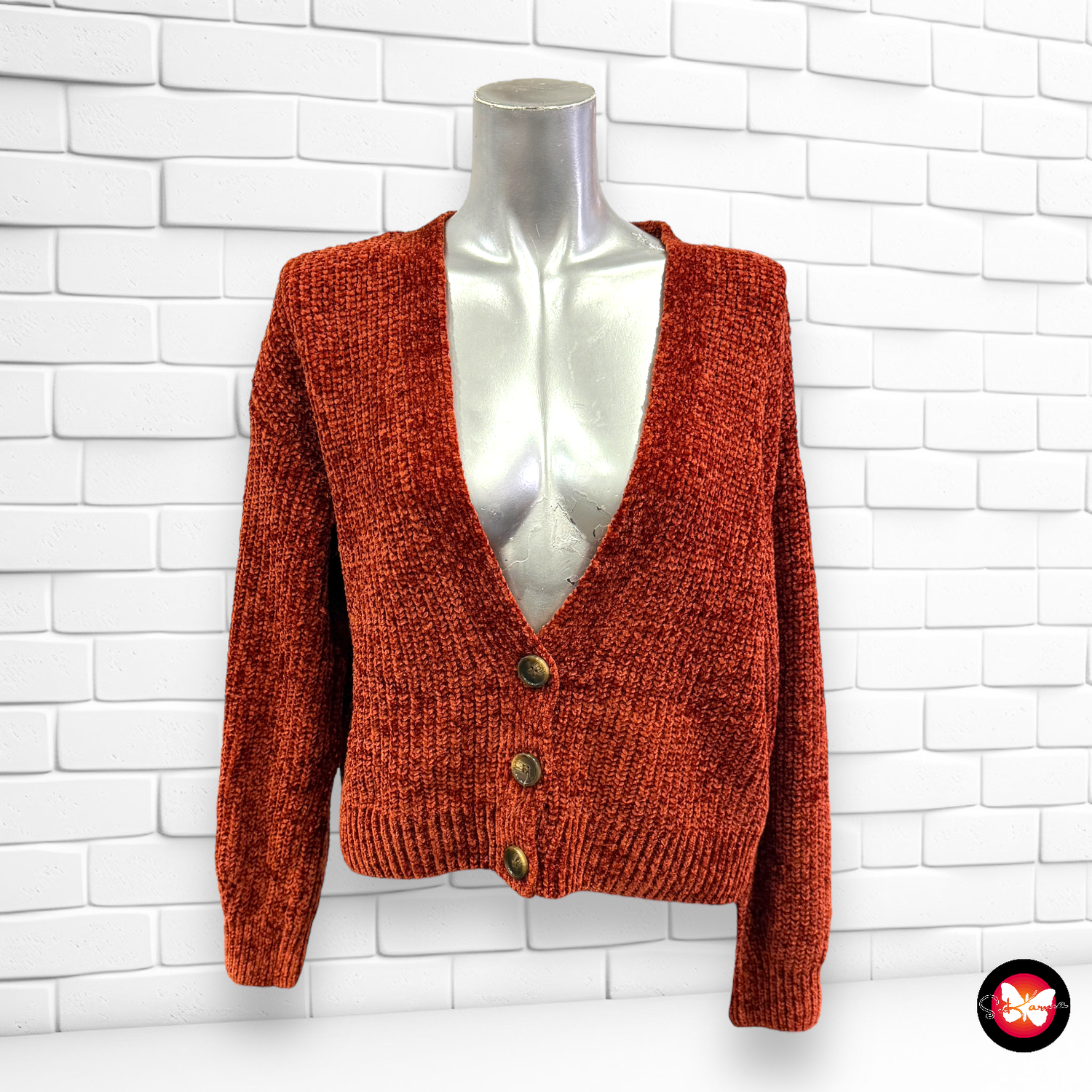 Chaqueta de punto de lana de terciopelo GROGGY Talla XS