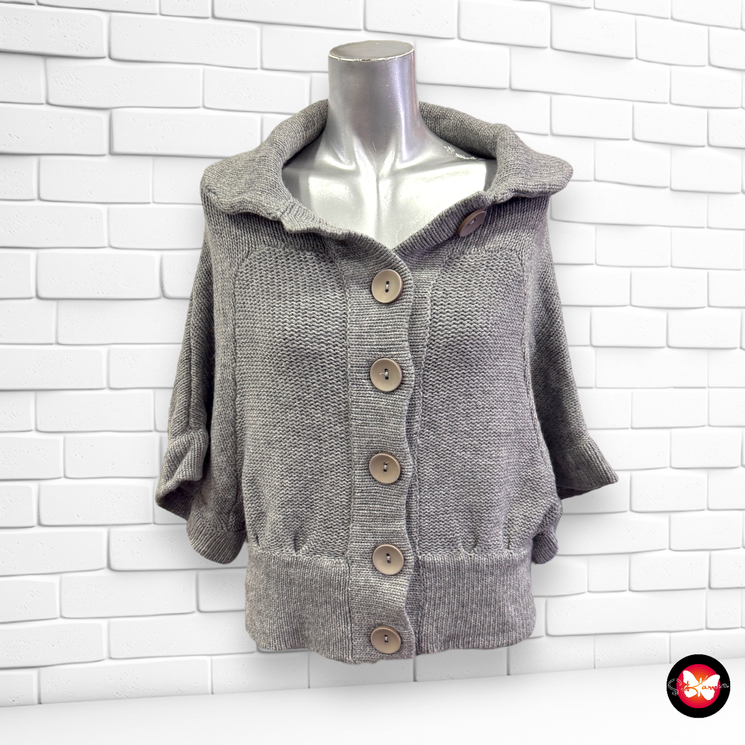 Chaqueta de punto de mangas francesas JINSHENG Talla S/M