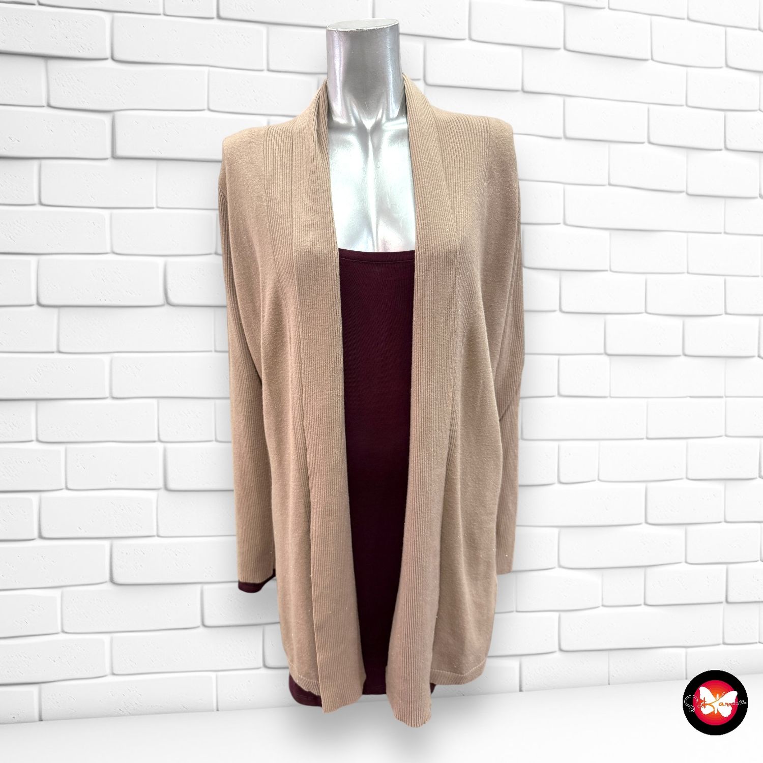 Chaqueta de punto con lurex CARLIORE Talla L/XL