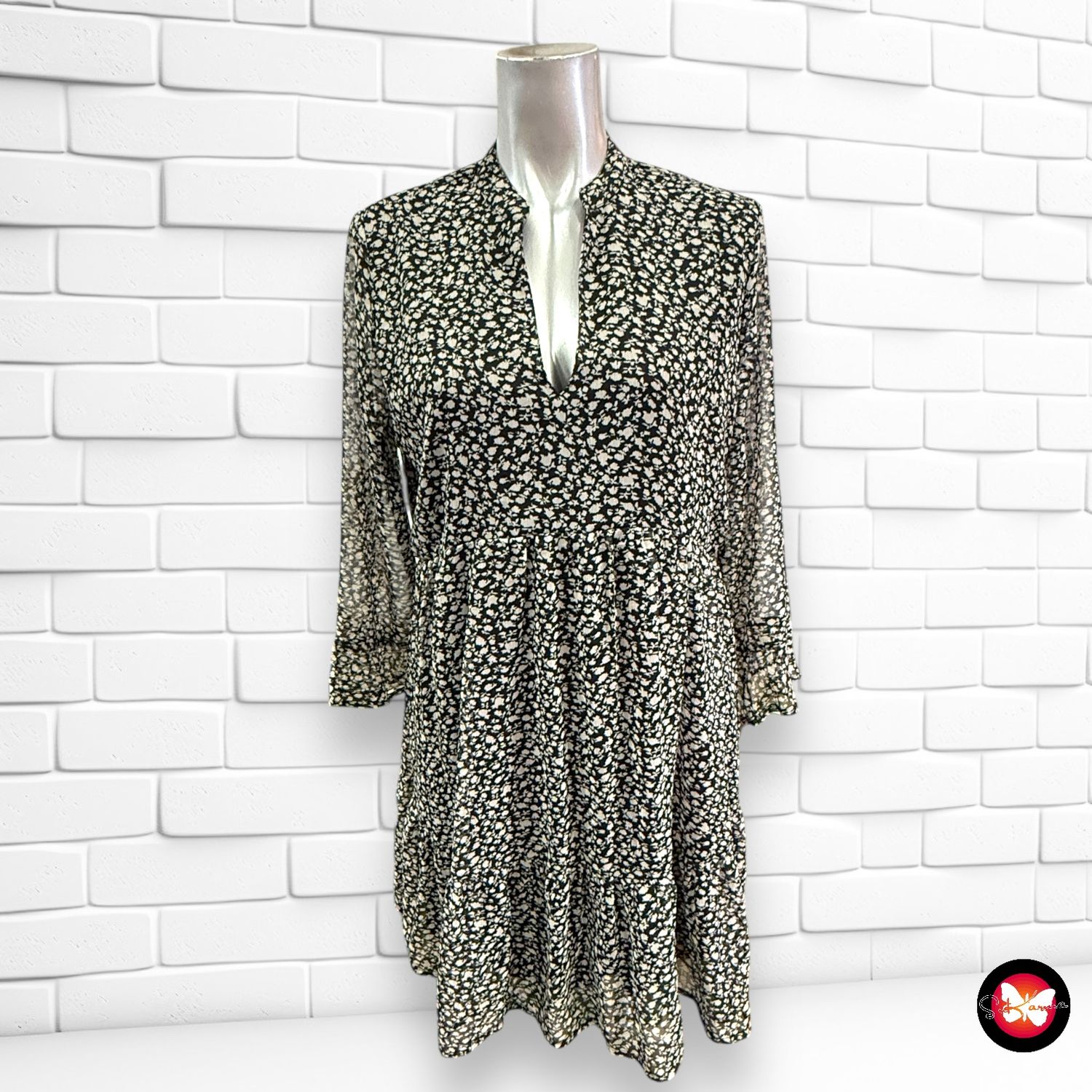 Vestido de flores con escote PIGALLE Talla 36