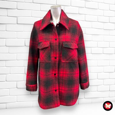 **SALES** Abrigo de paño tipo leñador MANGO Talla XS