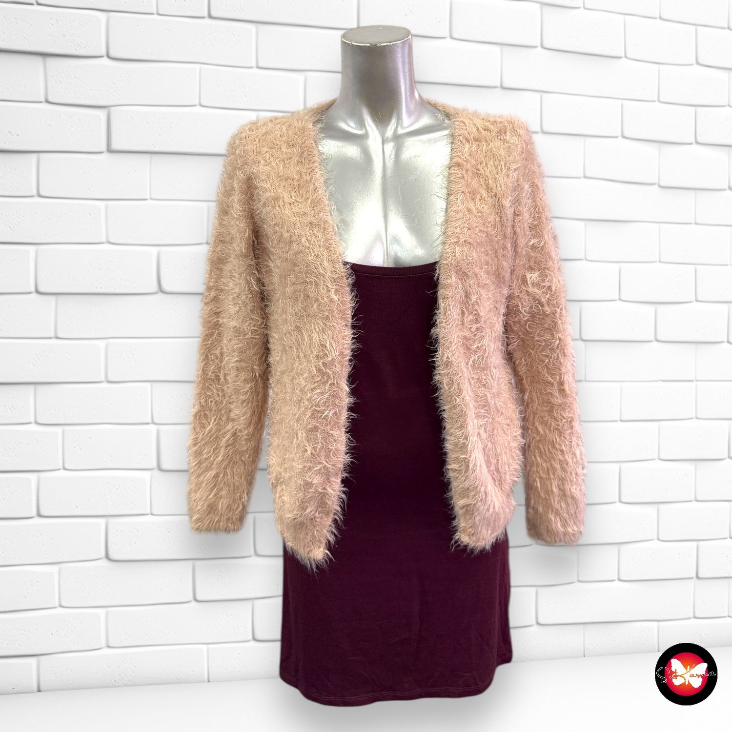 Chaqueta de punto peludita Talla S