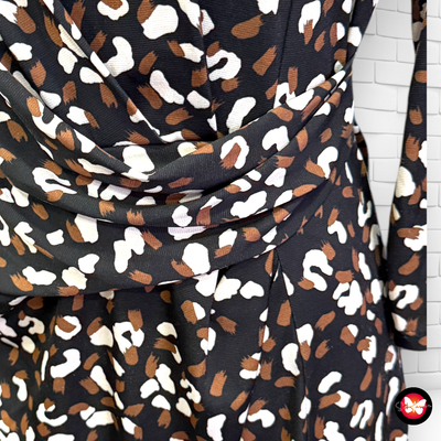 Vestido animal print con drapeado SFERA COLLECTION Talla M