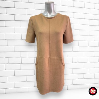 Vestido de manga corta tipo antelina ZARA Talla S