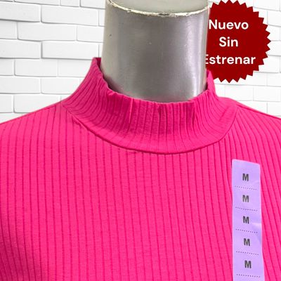 Camiseta cropped de cuello alto manga larga SINSAY Talla M