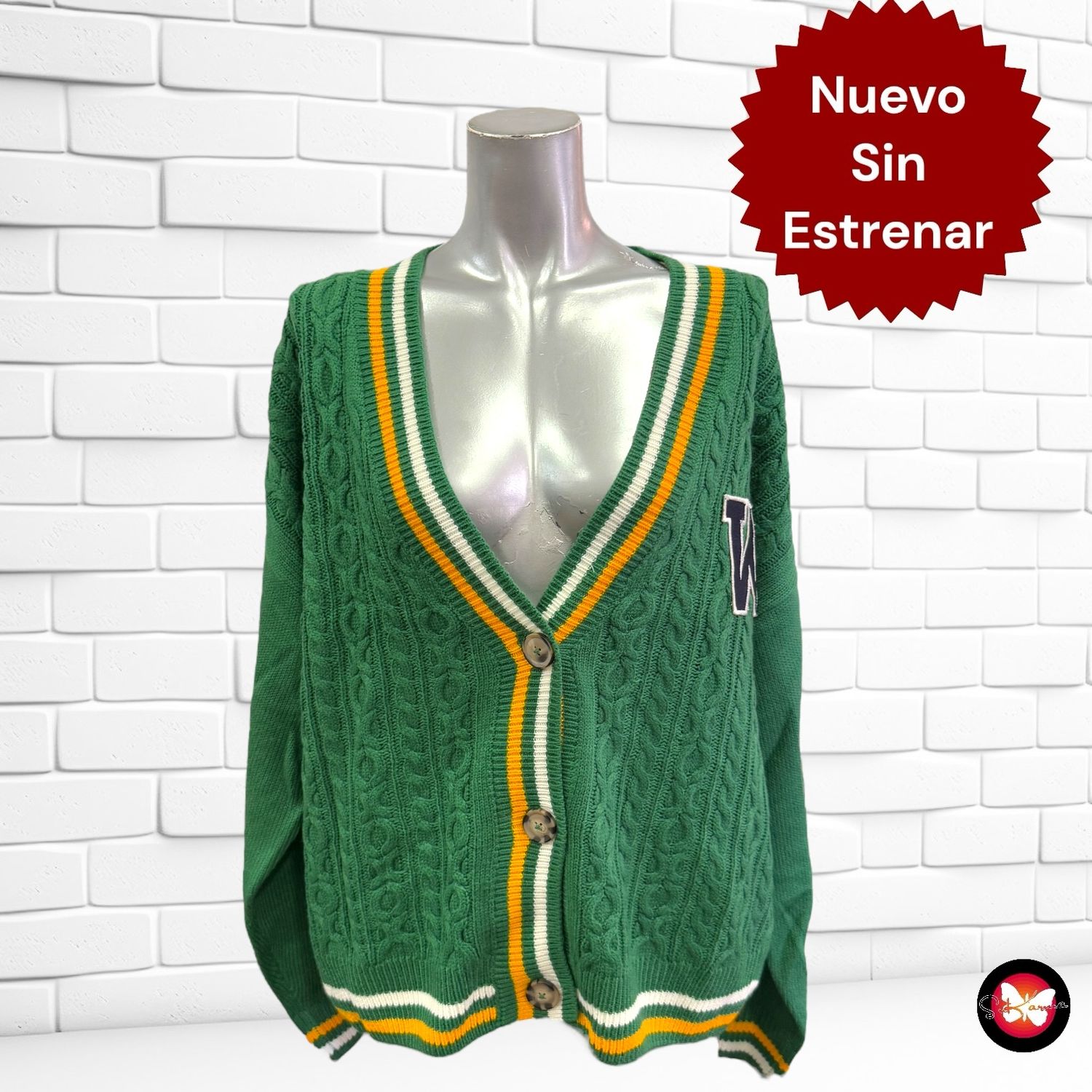 Chaqueta de punto preppy SINSAY Talla XL