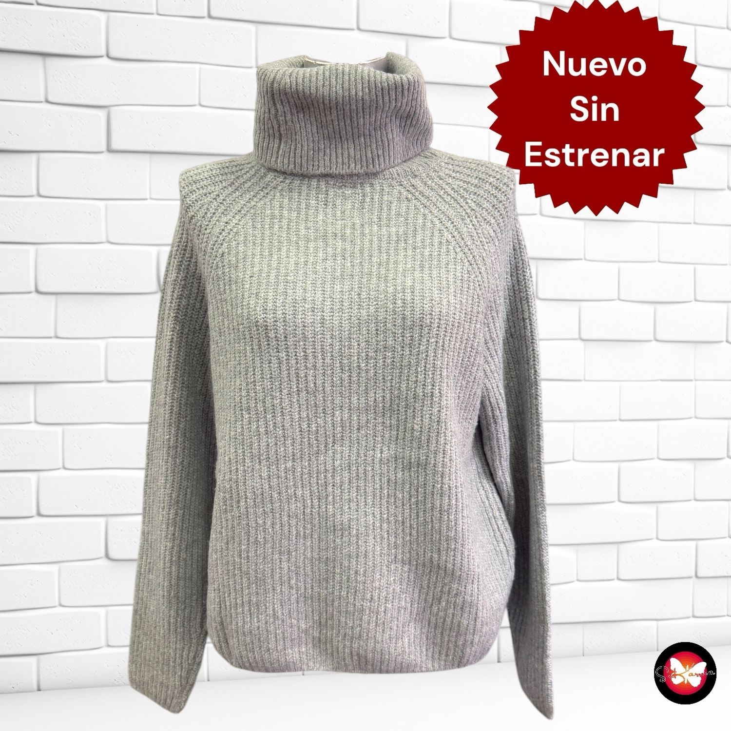 **SALES** Jersey básico de cuello alto SINSAY Talla S