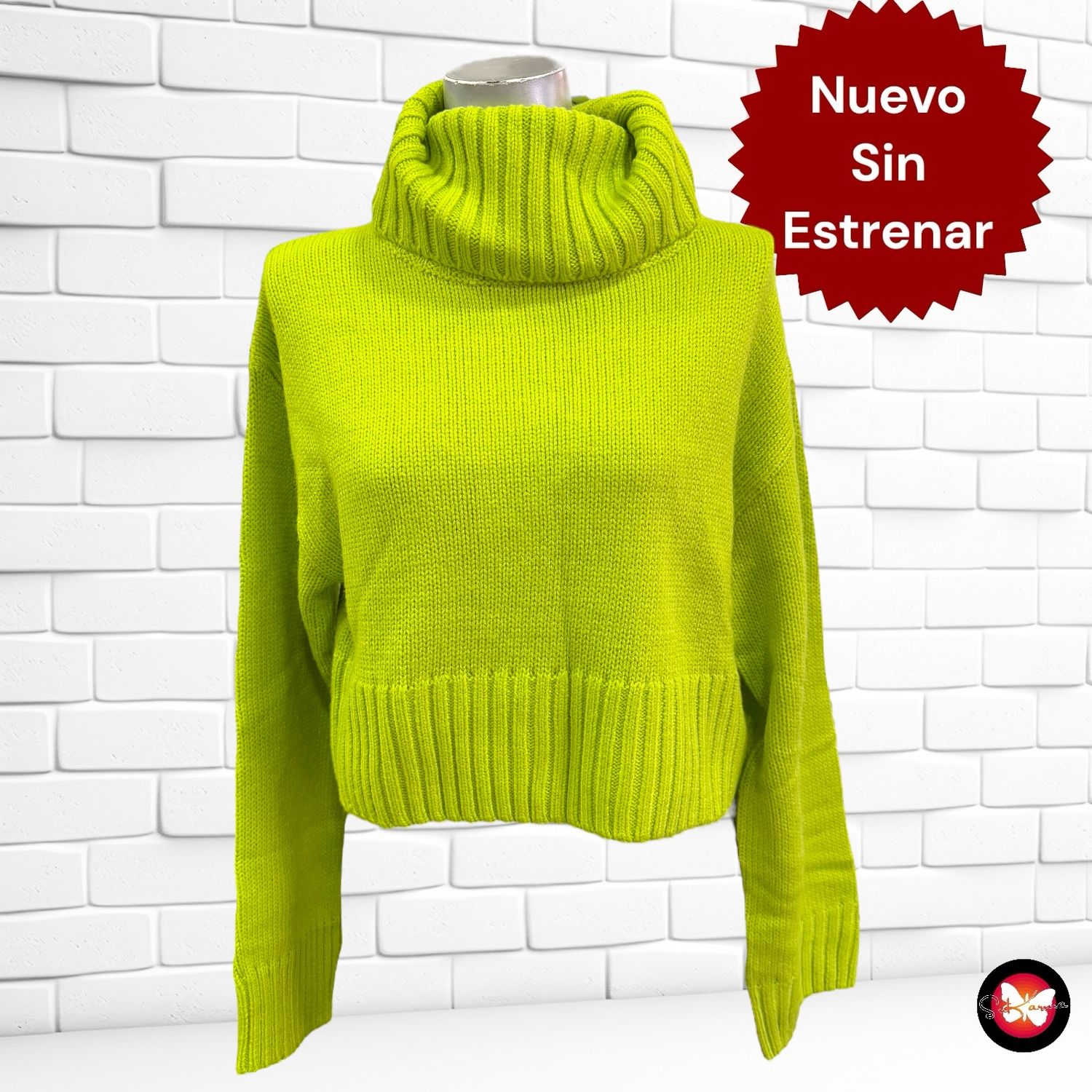 **SALES** Jersey básico de cuello alto SINSAY Talla S