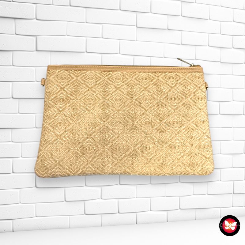 Bolso de mano / monedero de rafia