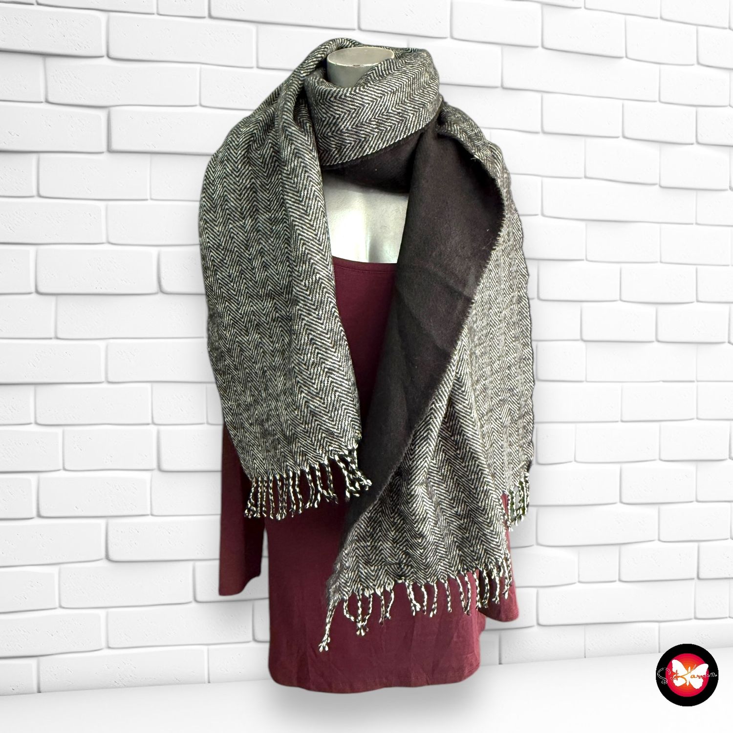 **SALES** Bufanda básica reversible