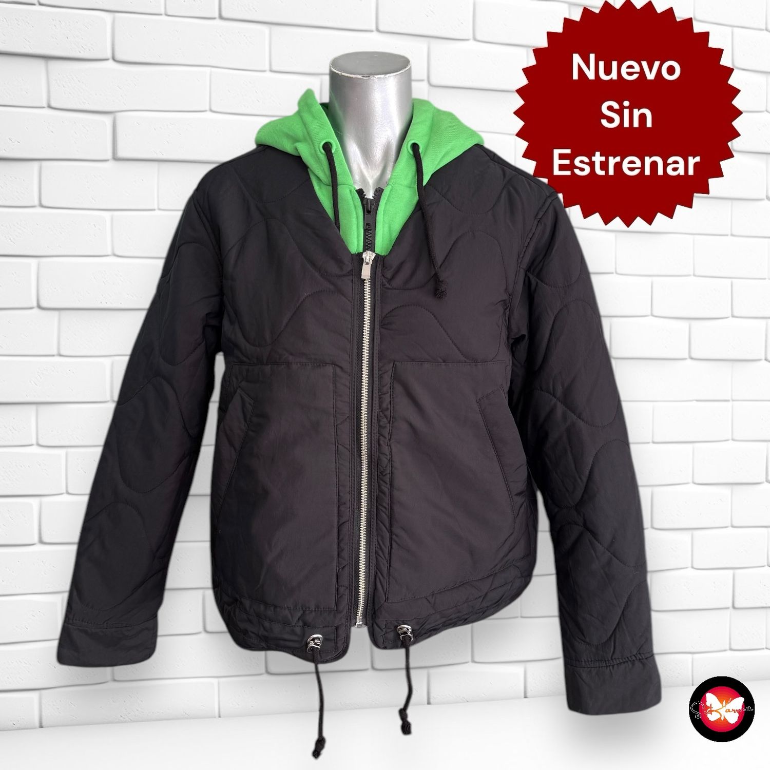 Chaqueta acolchada con capucha SINSAY Talla XXS
