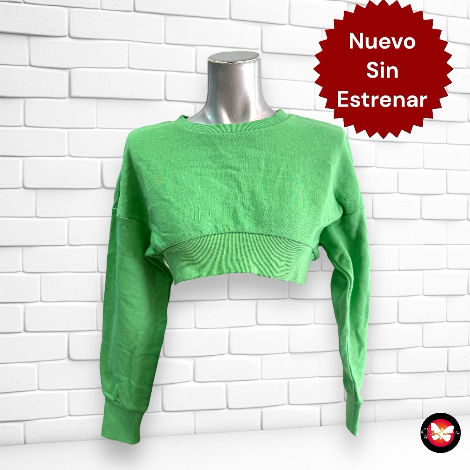 Sudadera cropped SINSAY Talla M