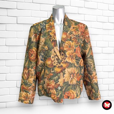 Blazer vintage con pin Talla XL