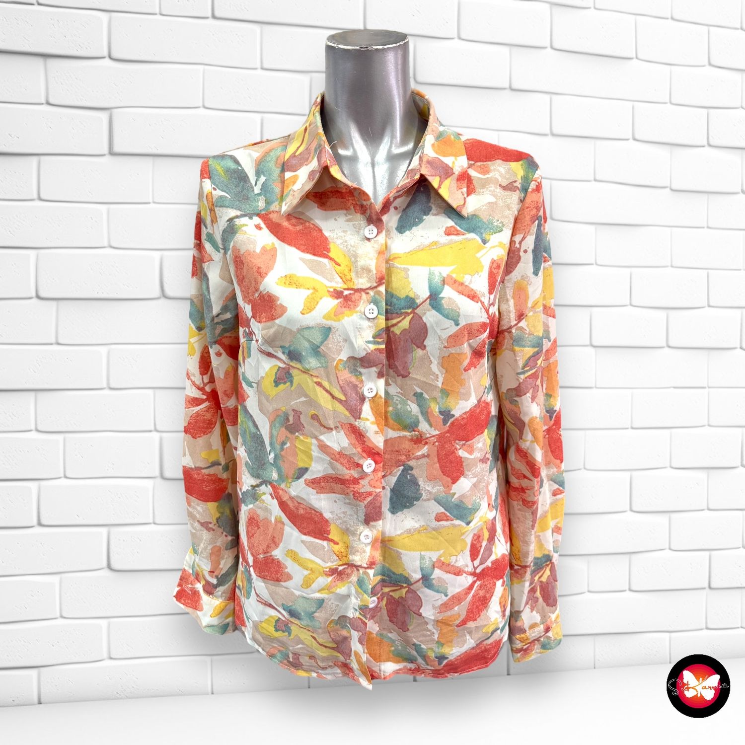 Camisa colorida SHEIN Talla S