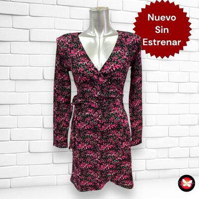 Vestido cruzado ajustable SINSAY Talla XXS