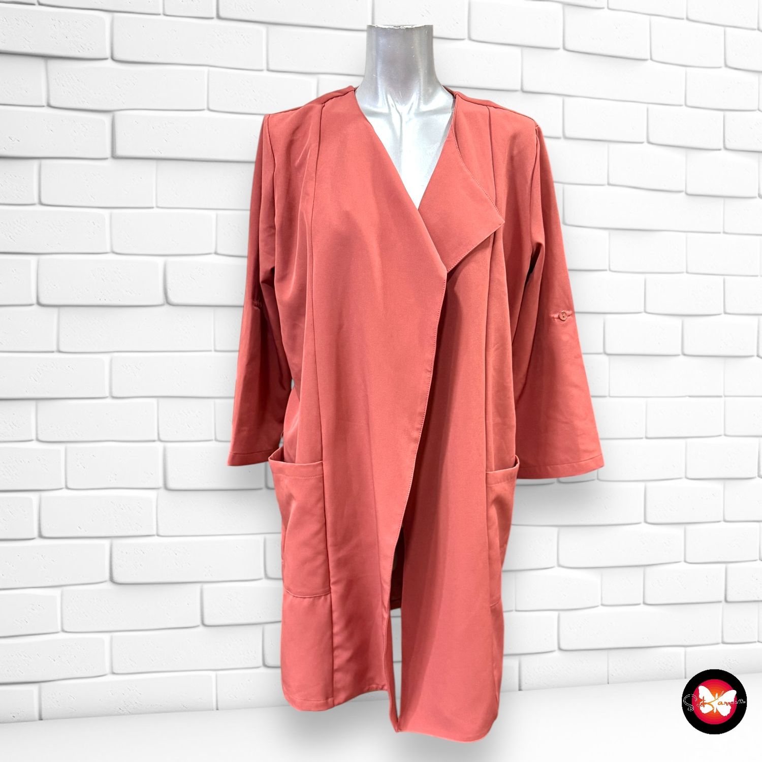 Chaqueta de entretiempo abierta PIECES Talla S