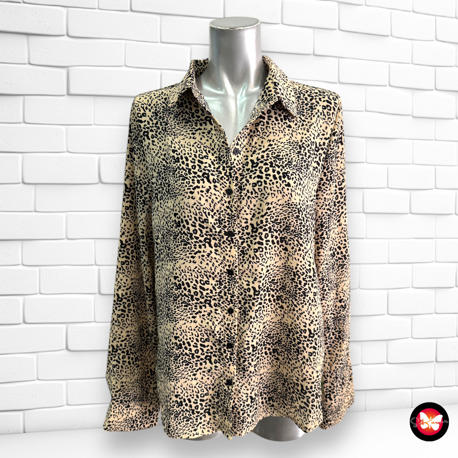 Camisa de manga larga animal print LOAVIES Talla L