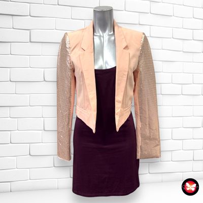 Blazer cropped con lentejuelas AMISU Talla 34