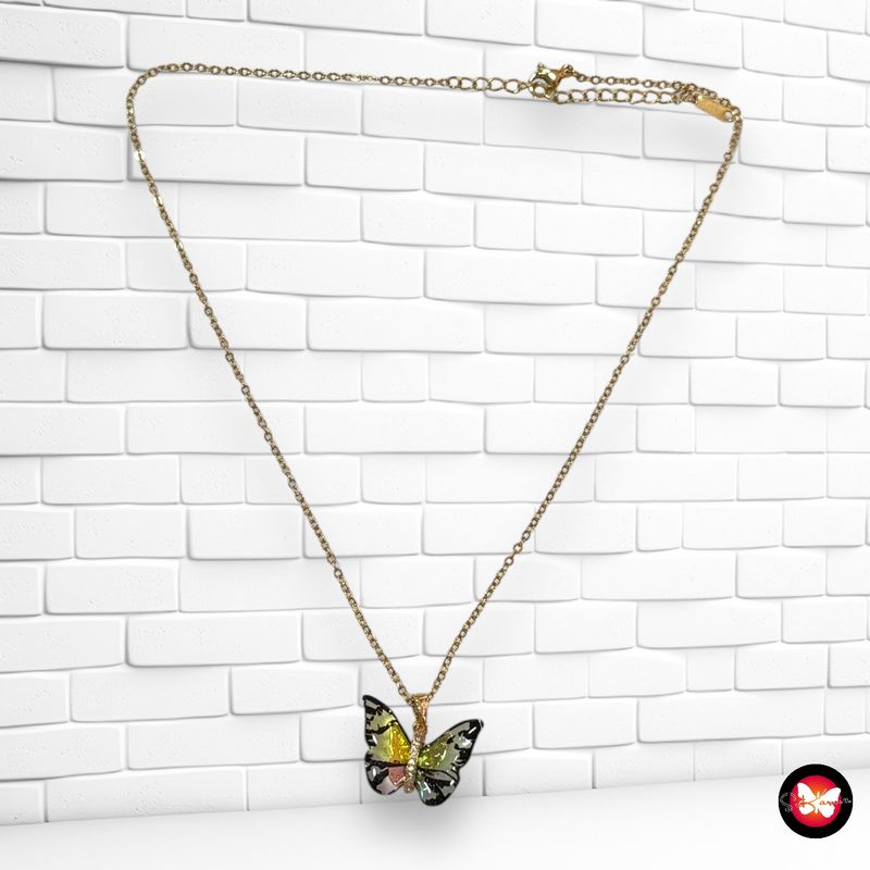 Collar de acero forma mariposa