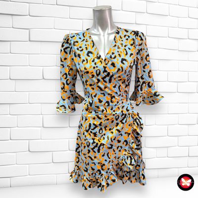 Vestido cruzada animal print IVIVI Talla S
