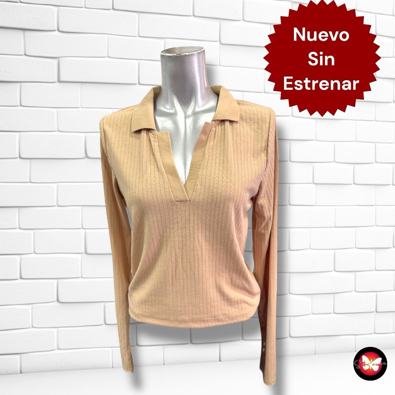 Camiseta con escote SINSAY Talla XL