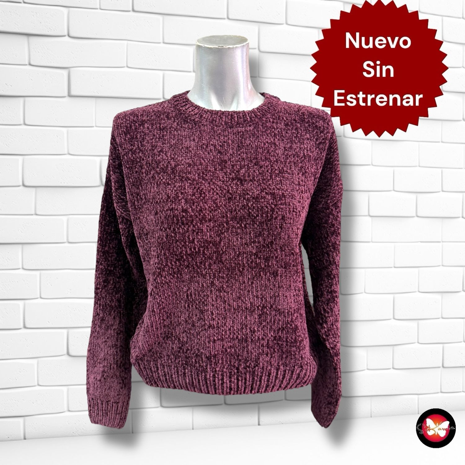 **HOY** Jersey de lana de terciopelo SINSAY Talla S