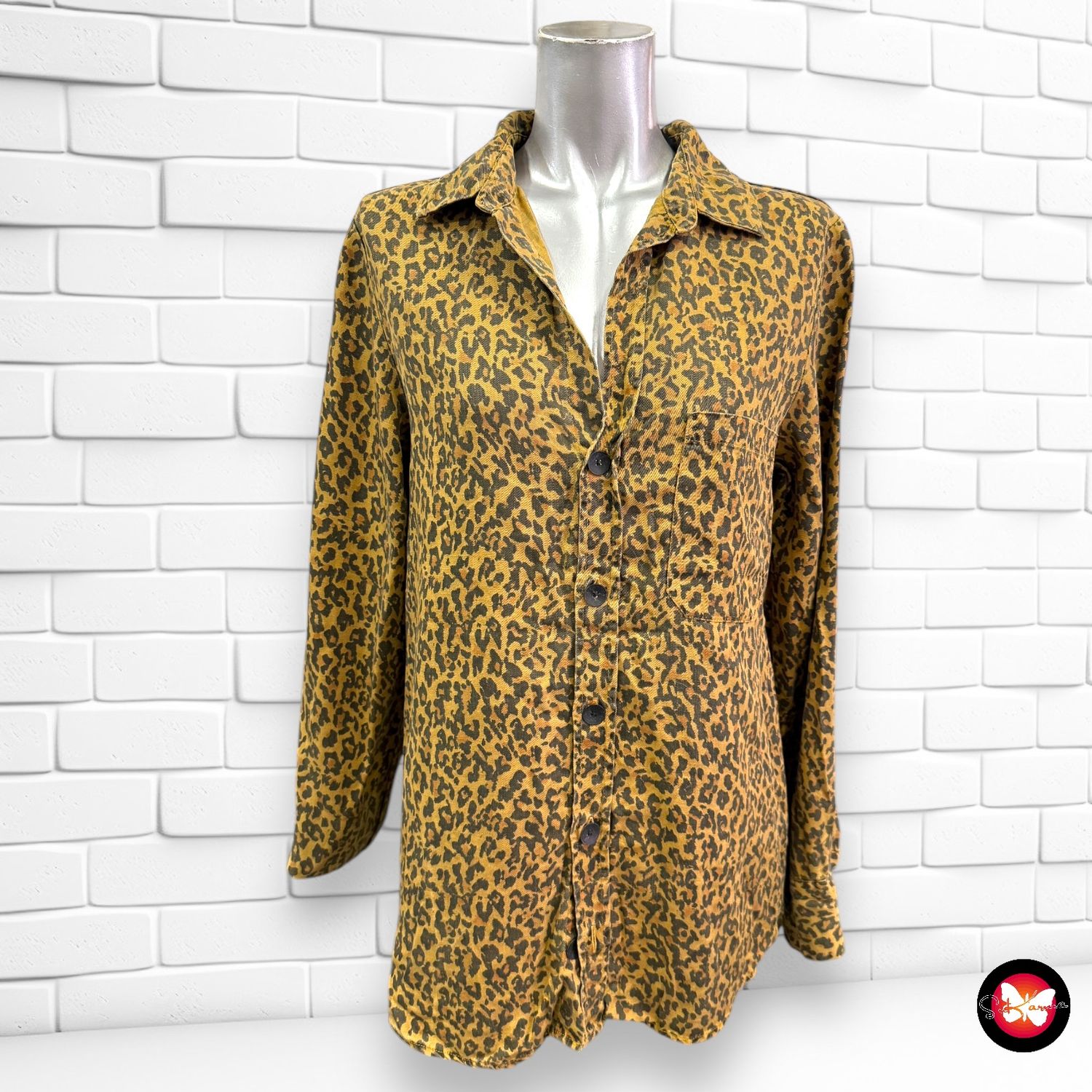 Camisa de animal print ZARA Talla S